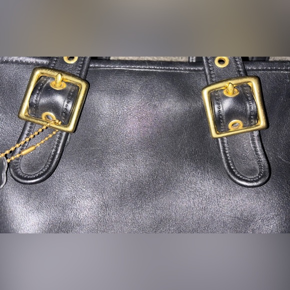 ✨ Vintage Coach Black Leather Satchel ✨ - Picture 7 of 7
